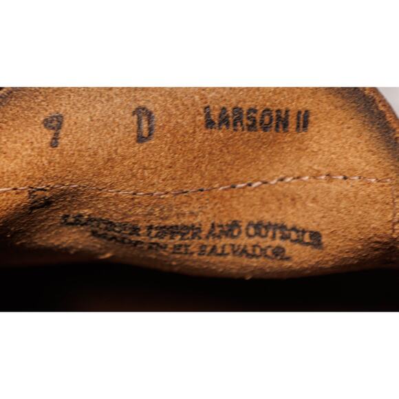 Bass Weejuns Green Black Leather Penny Loafers Contrast Stitching Mens Size 9 - Picture 7 of 16